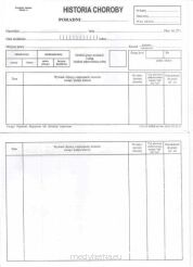 Historia choroby bl. 100 szt. 2xA-5