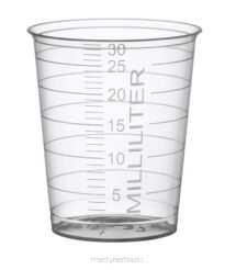 Kieliszki do podawania leków PCV 30 ml op.90 szt.