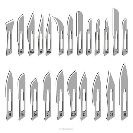 Ostrza chirurgiczne 15 op. 100 szt.