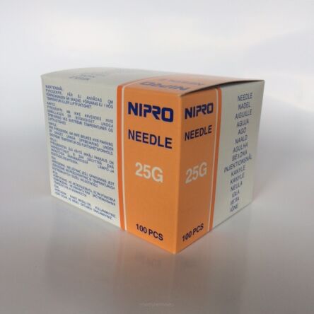 Igły medyczne do iniekcji NIPRO 25G