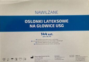 Osłonki do głowic USG nawilżane op. 144 szt.