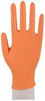 Rękawice diagnostyczne nitrylowe  (pomarańczowe) op. 100 szt.