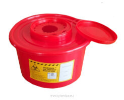 Pojemnik na odpady medyczne 3,5L czerwony