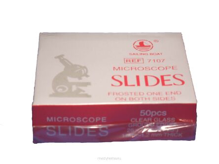 Szkiełka matowane podstawowe op. 50 szt.