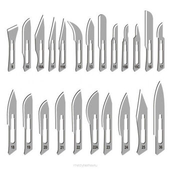 Ostrza chirurgiczne 22 op. 100 szt.