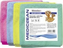 Ściereczka z mikrofazy 30x30cm 220g kolorowe - opak. 4 szt.