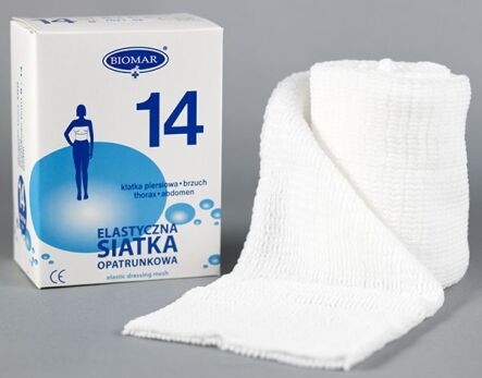 Elastyczna siatka opatrunkowa Biomar 14x1m 