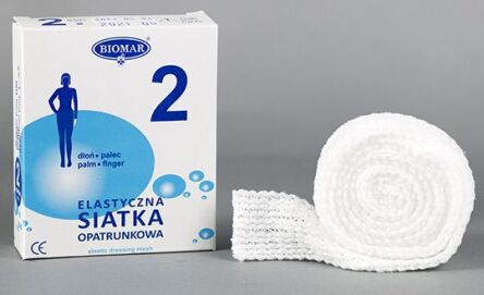 Elastyczna siatka opatrunkowa dłoń-palec 2x1